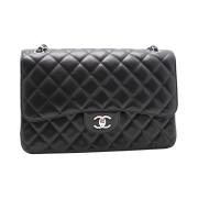 Chanel Classic Large Caviar Silver