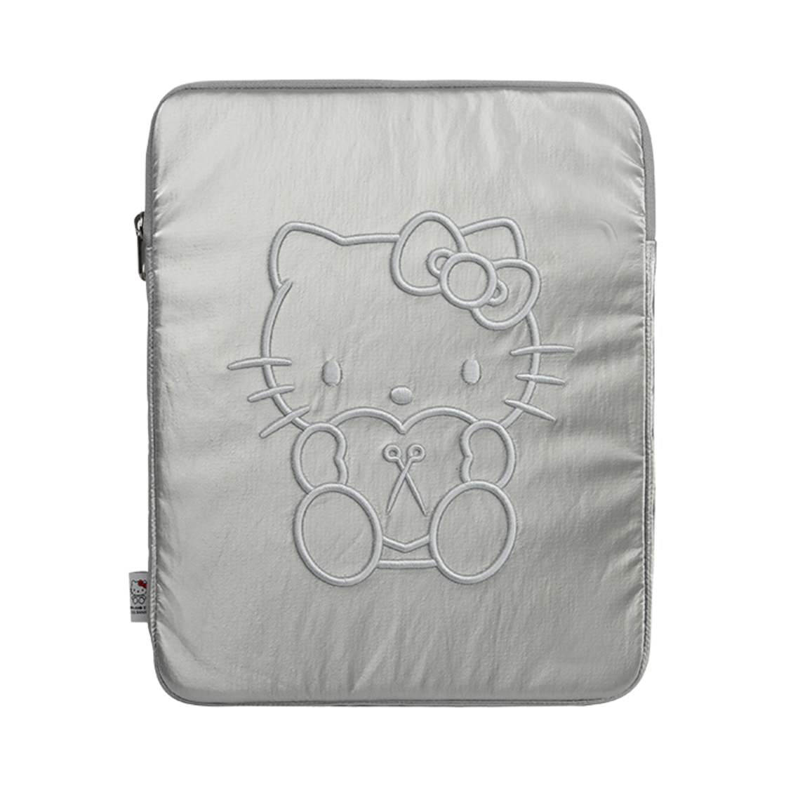 0JSQ1PC03SVF Joseph&Stacey Sleek Tablet Pouch 11inch Hello Kitty Silver