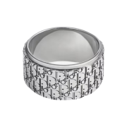 Dior Oblique Ring Silver