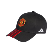 Adidas Manchester United Home Baseball Cap Black Real Red