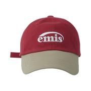 Emis New Logo Mix Ball Cap Beige Red