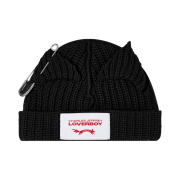 Charles Jeffrey Loverboy Chunky Punk Ears Beanie Black