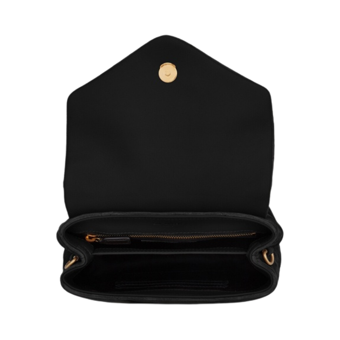 생로랑 Y 퀼티드 스웨이드 스무스 레더 루루 토이 스트랩 백 블랙(Saint Laurent Loulou Toy Strap Bag in Y Quilted Suede and Smooth Leather Black) - 5