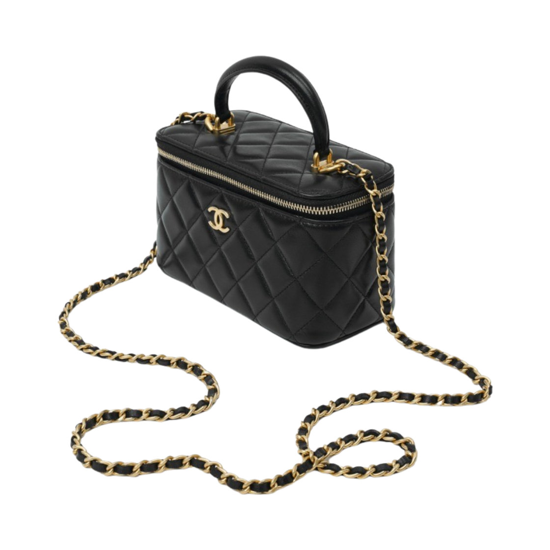 AP2199-B05810-94305 Chanel Vanity With Chain Lambskin & Gold Black - #2