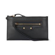Balenciaga Grained Calfskin Neo Classic XS Pouch Black