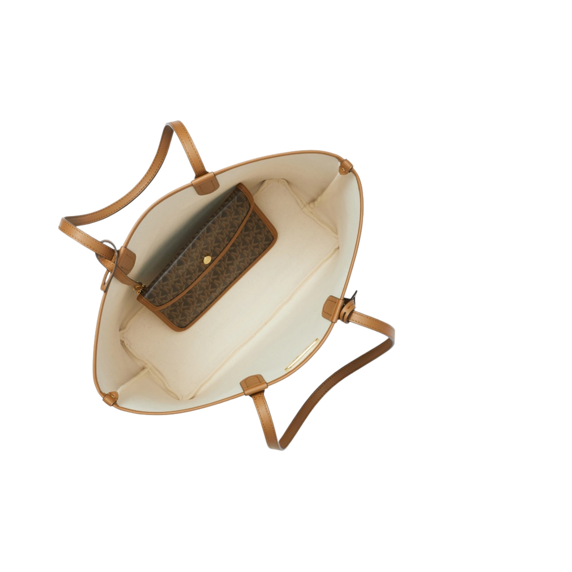 마이클 코어스 엘리자 라지 올드 플라워 토트백 브라운 에이콘(Michael Kors Eliza Large Old Flower Tote Bag Brown Acorn) - 2