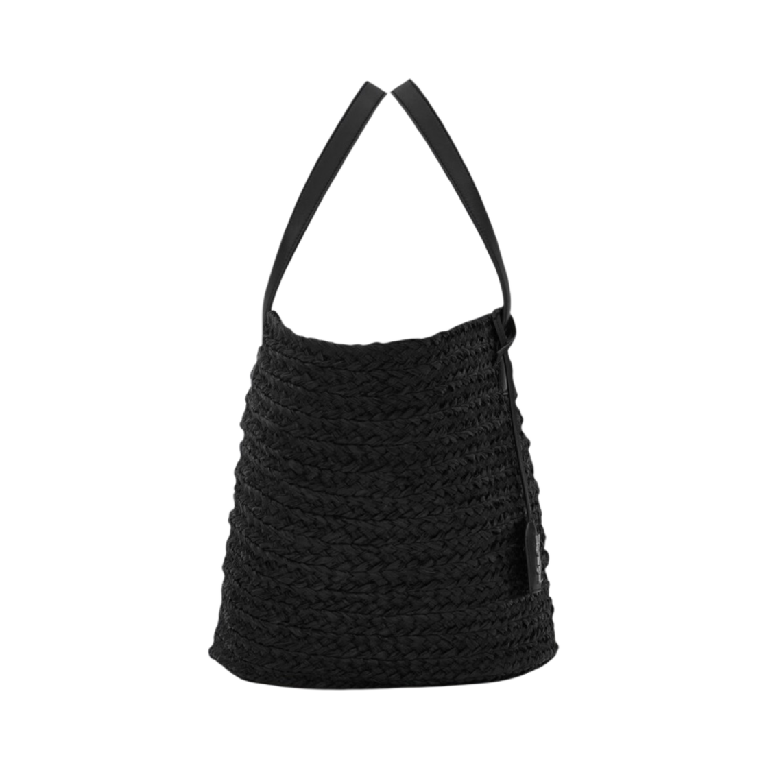 생로랑 라피아 파니에 미디움 백 블랙(Saint Laurent Panier Medium Bag in Raffia Black) - 2