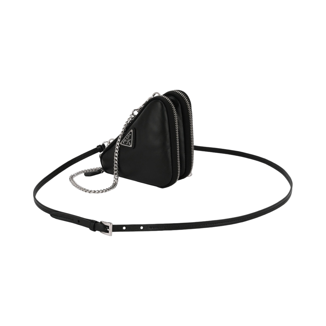 프라다 나파 레더 미니 파우치 블랙(Prada Nappa Leather Mini Pouch Black) - 2
