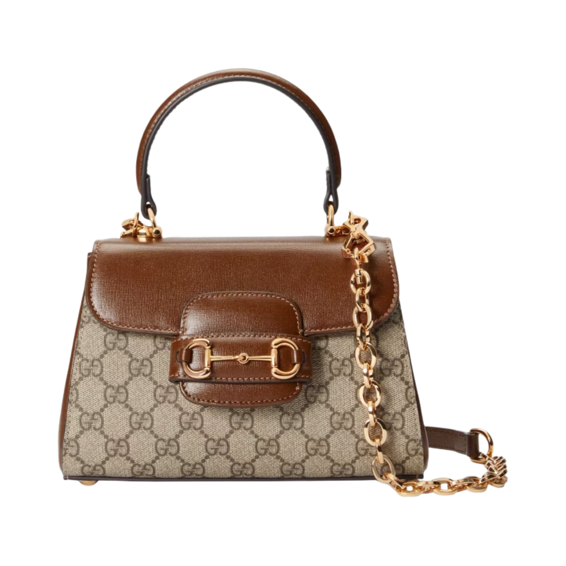 구찌 홀스빗 1955 미니백 라이트 브라운(Gucci Horsebit 1955 Mini Bag Light Brown) - 1