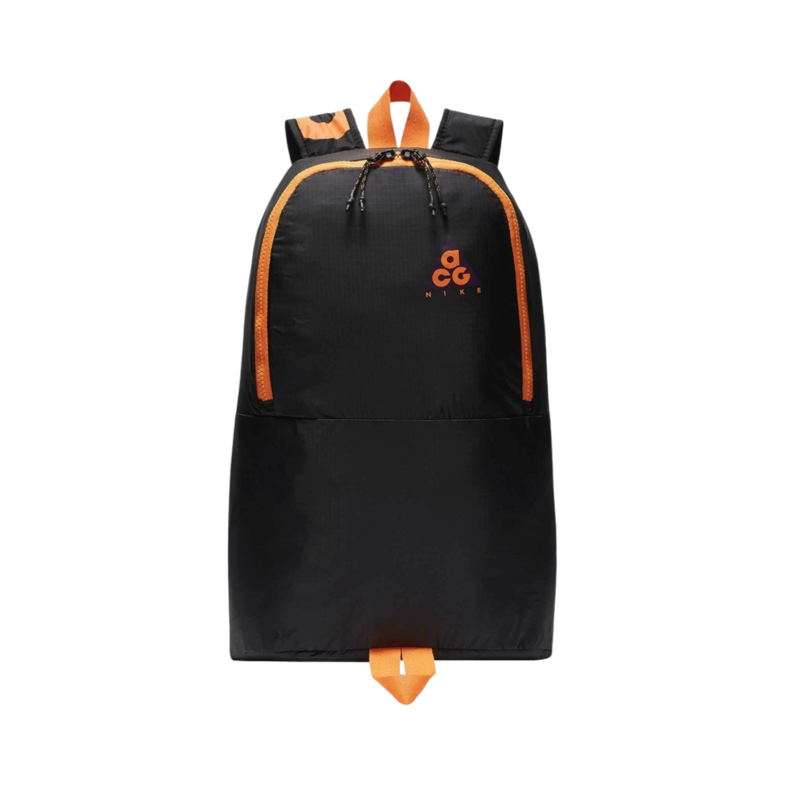 나이키 ACG 패커블 백팩 블랙 오렌지(Nike ACG Packable Backpack Black Orange)