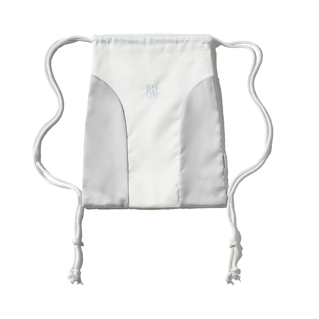 R4AG021GYOS ROCCI ROCCI Classic Symbol Satin Gym Sack Ice Grey