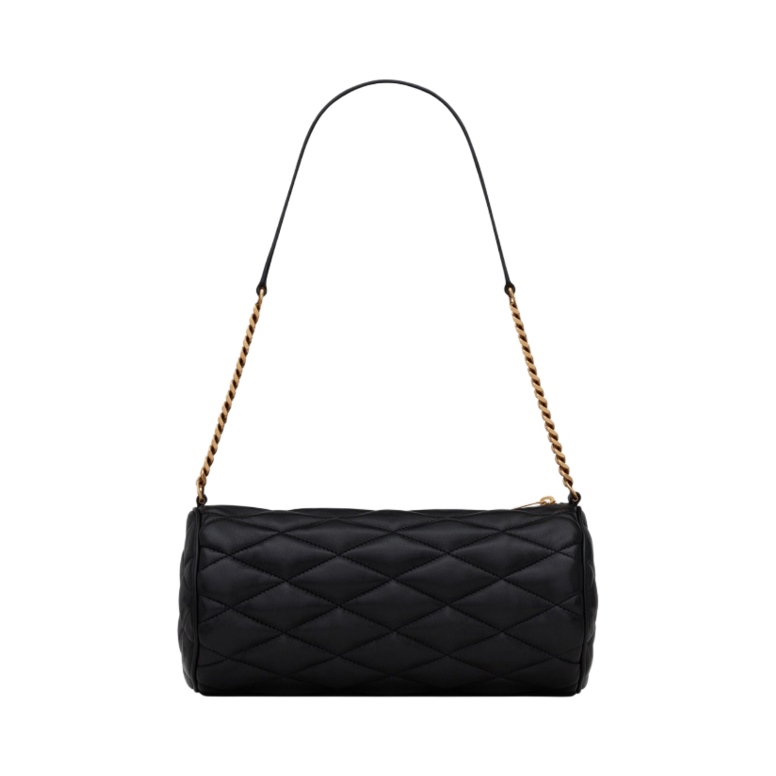생로랑 퀼티드 램스킨 세이드 스몰 튜브 백 블랙(Saint Laurent Sade Small Tube Bag in Quilted Lambskin Black) - 4