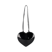 Alaia Patent Leather Coeur Bag Black