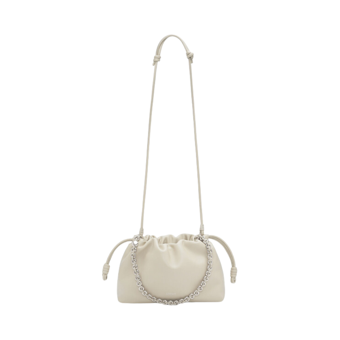 로에베 미디움 플라멘코 퍼스 백 인 멜로우 나파 램스킨 씨 솔트(Loewe Medium Flamenco Purse Bag In Mellow Nappa Lambskin Sea Salt) - 5