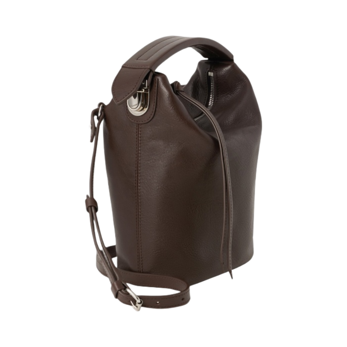 르메르 베지탈 탠 레더 케이스 백 다크 초콜릿(Lemaire Vegetal Tanned Leather Case Bag Dark Chocolate) - 2