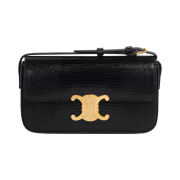 Celine Shoulder Bag Claude in Lizard Black