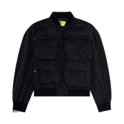 Diesel Nylon Bomber with Maxi Pockets Black