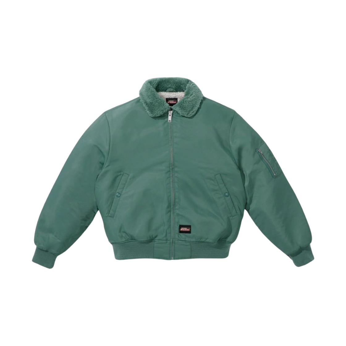슈프림 x 디키즈 퍼 칼라 봄버 자켓 워크 그린 - 23FW(Supreme x Dickies Fur Collar Bomber Jacket Work Green - 23FW)