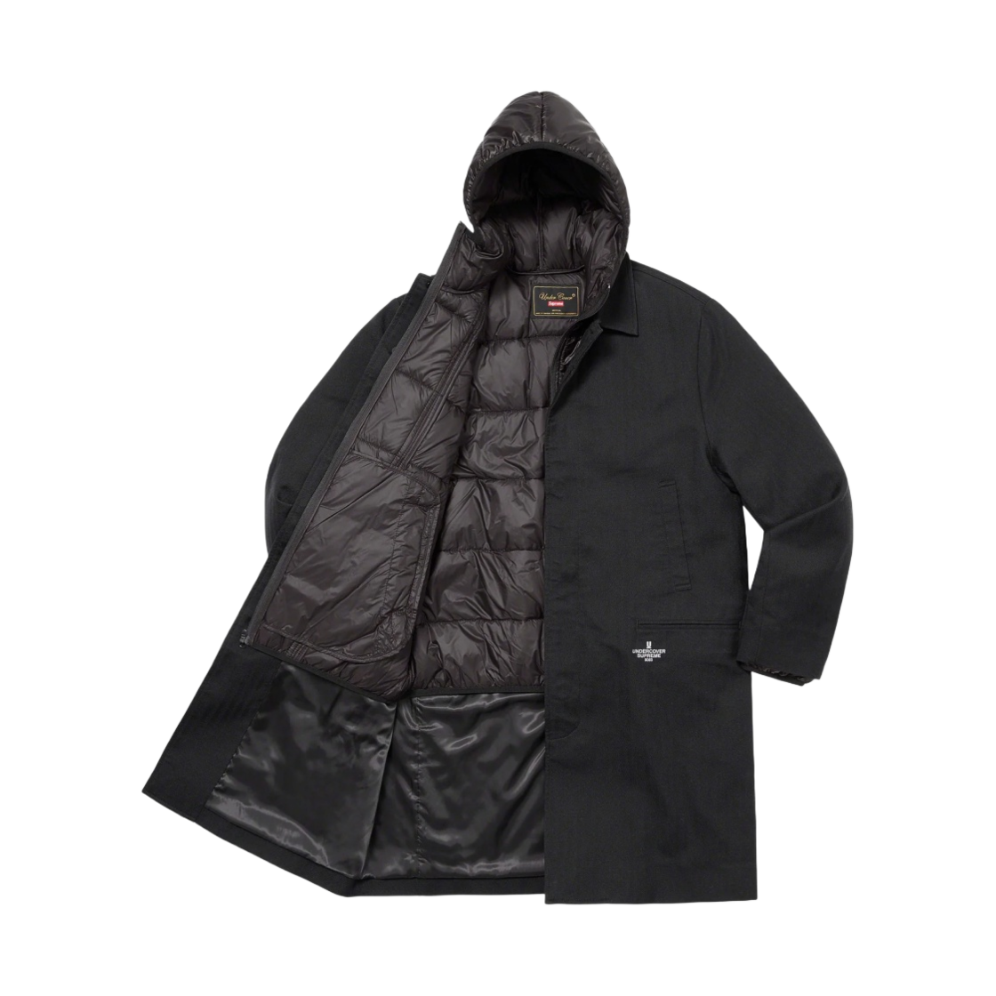 슈프림 x 언더커버 트렌치 + 퍼퍼 자켓 블랙 - 23SS(Supreme x Undercover Trench + Puffer Jacket Black - 23SS) - 3