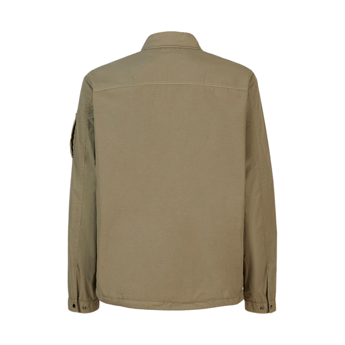 C.P. 컴퍼니 플랫 나일론 지퍼 오버셔츠 버터넛 브라운 - 23FW(C.P. Company Flatt Nylon Zipped Overshirt Butternut Brown - 23FW) - 3
