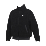 (W) Nike NSW Swoosh Plush Jacket Black - Asia