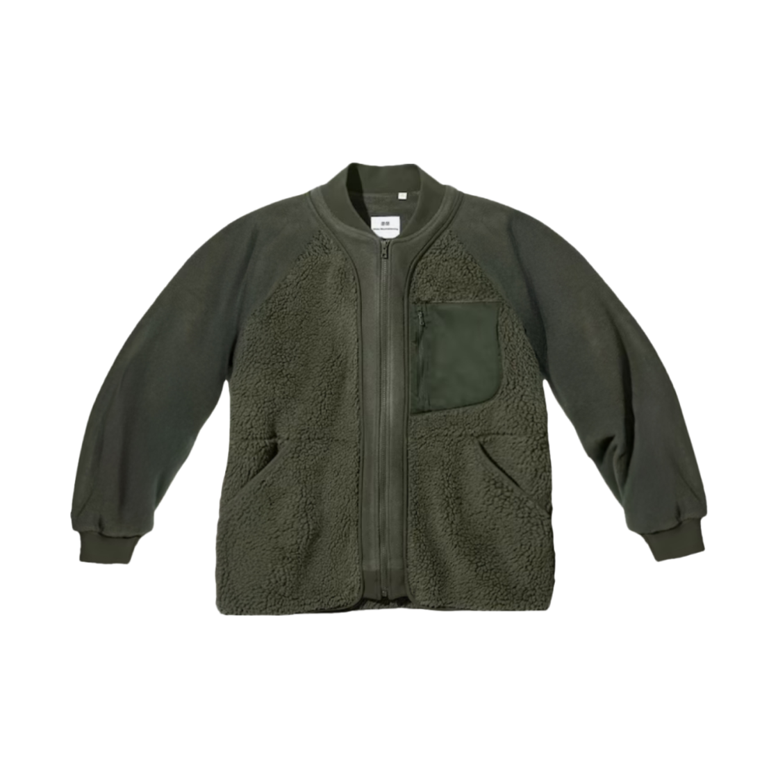 유니클로 x 화이트 마운티니어링 WPJ 플리스 오버사이즈 올리브 - KR(Uniqlo x White Mountaineering WPJ Fleece OverSized Long Sleeve Jacket Olive - KR)