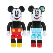 Bearbrick Mickey Mouse & Minnie Mouse 2 Pack 400% (R&W 2017 Ver.)