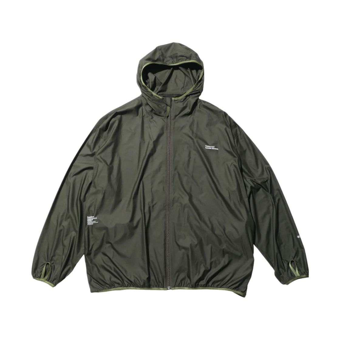 - Fresh Service Pertex Quantum Air Packable Hooded Shell Jacket Khaki
