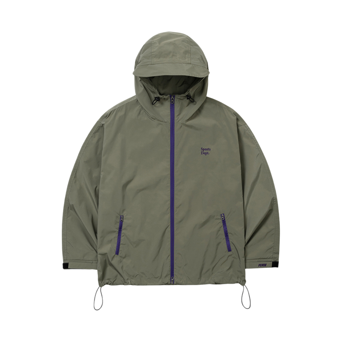 스포츠뎁트 스몰 로고 윈드브레이커 카키(Sports Dept Small Logo Windbreaker Khaki)