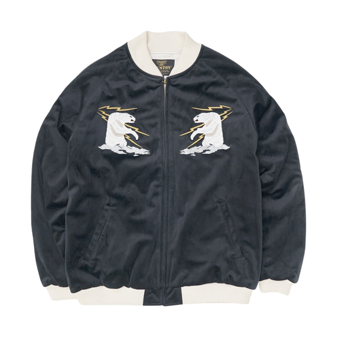 휴스턴 재팬 벨벳 수베니어 자켓 알래스카 블랙 51386BK