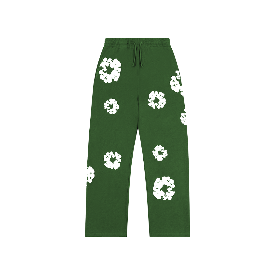 데님 티어스 코튼 리쓰 배기 스웨트팬츠 그린(Denim Tears Cotton Wreath Baggy Sweatpants Green)