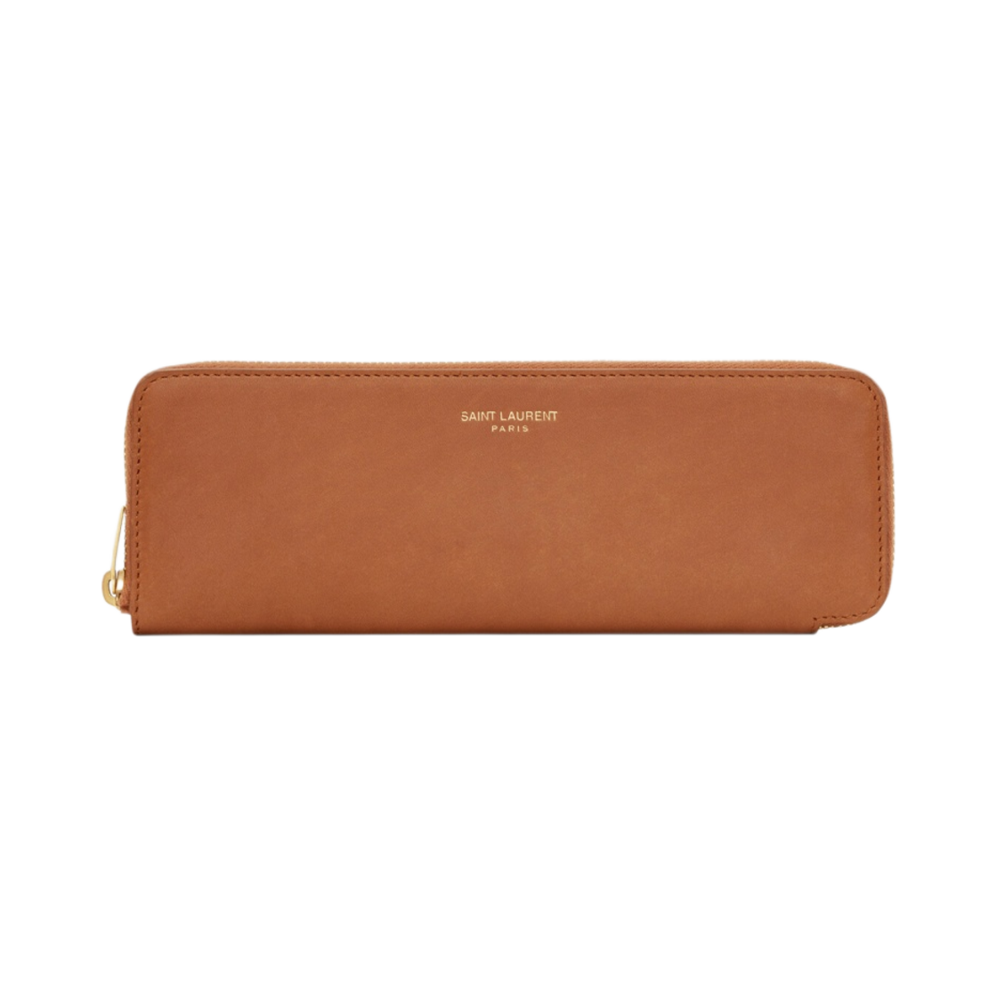 생로랑 생로랑 파리 펜슬 케이스 베지터블 탠 레더 브릭(Saint Laurent Paris Pencil Case in Vegetable-Tanned Leather Brick) - 1