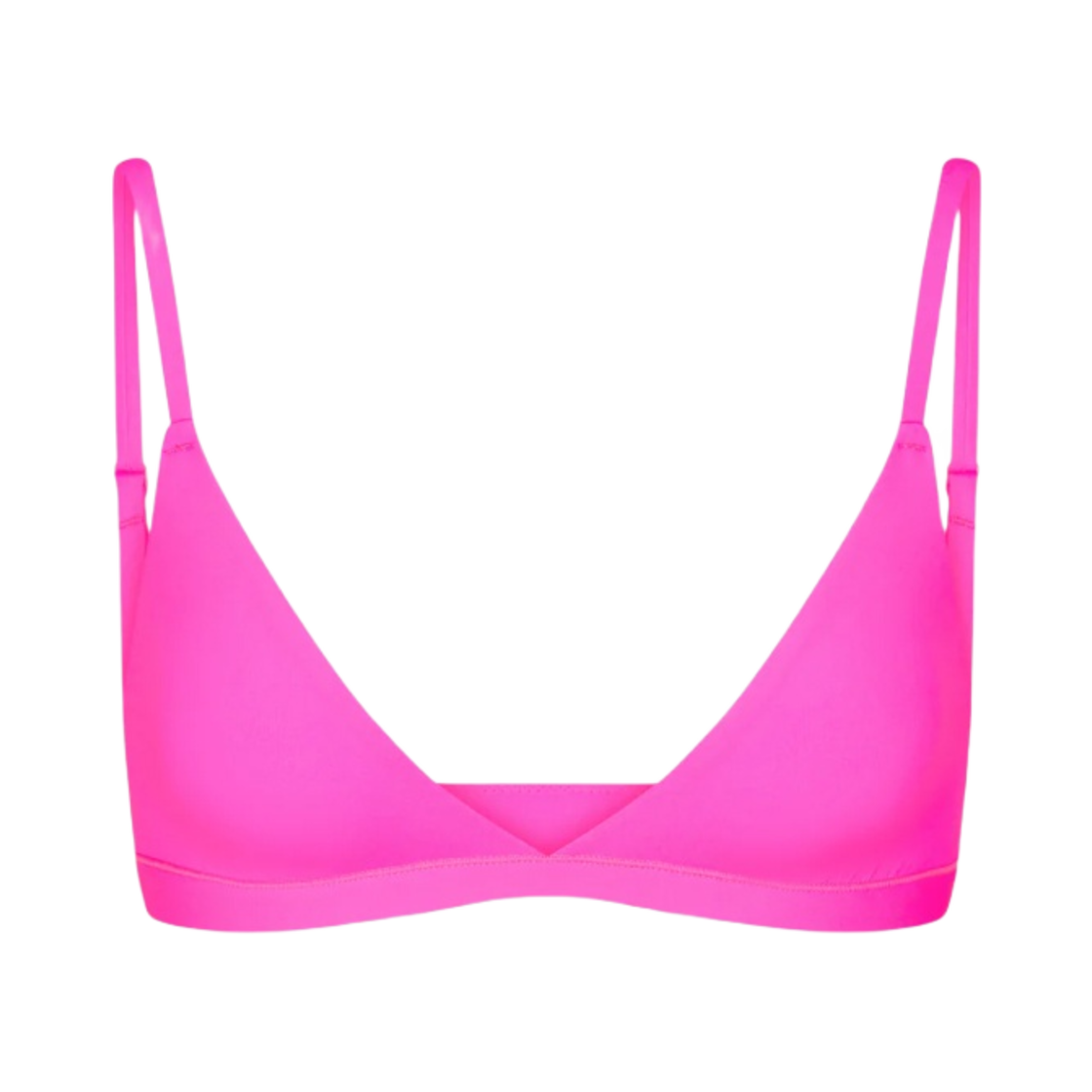 (W) 스킴스 핏츠 에브리바디 트라이앵글 브라렛 네온 핑크((W) Skims Fits Everybody Triangle Bralette Neon Pink) - 1