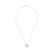(W) Van Cleef & Arpels Vintage Alhambra Pendant Yellow Gold Diamonds
