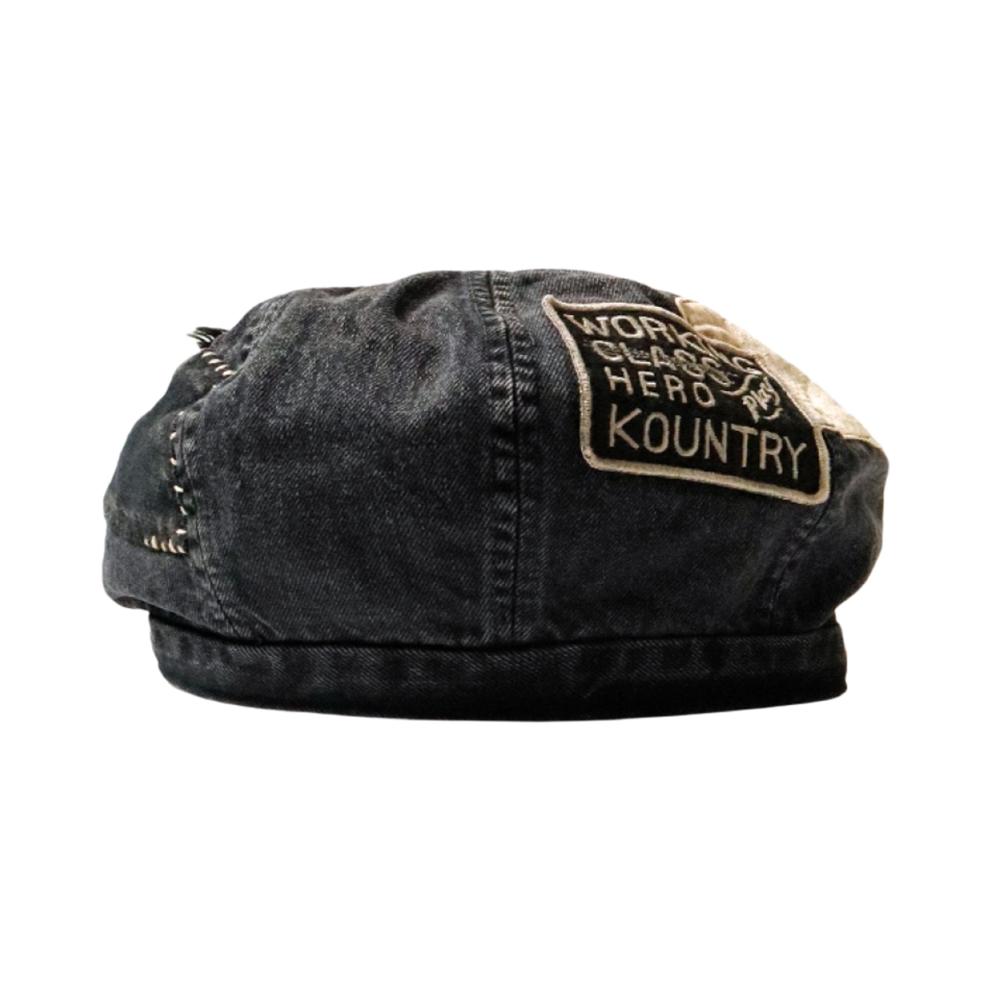 캐피탈 14온즈 블랙 데님 버드 햇 블랙(Kapital 14 oz. Black Denim Bird Hat Black) - 3