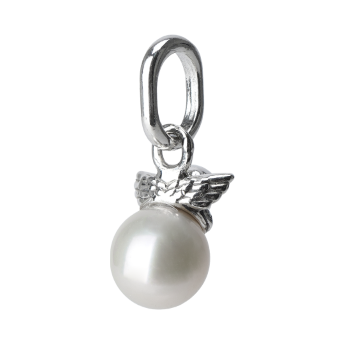 (W) 판도라 미 큐피드 미니 댕글 참 스털링 실버 화이트((W) Pandora ME Cupid Mini Dangle Charm Sterling Silver White)