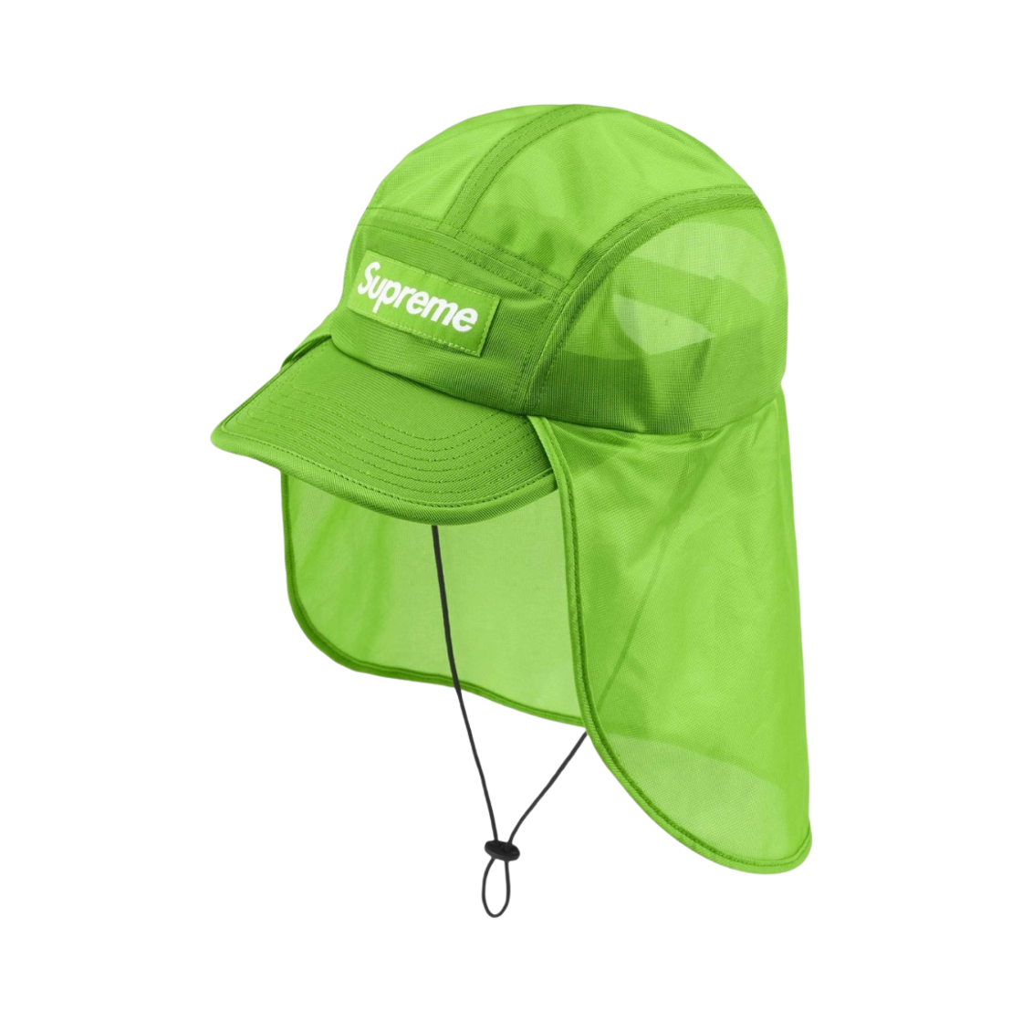 - Supreme Mesh Sunshield Camp Cap Lime - 24SS - 대표 이미지 #1