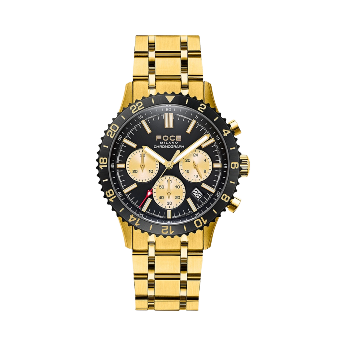 FM7551GD Foce 45mm Metal Watch Gold