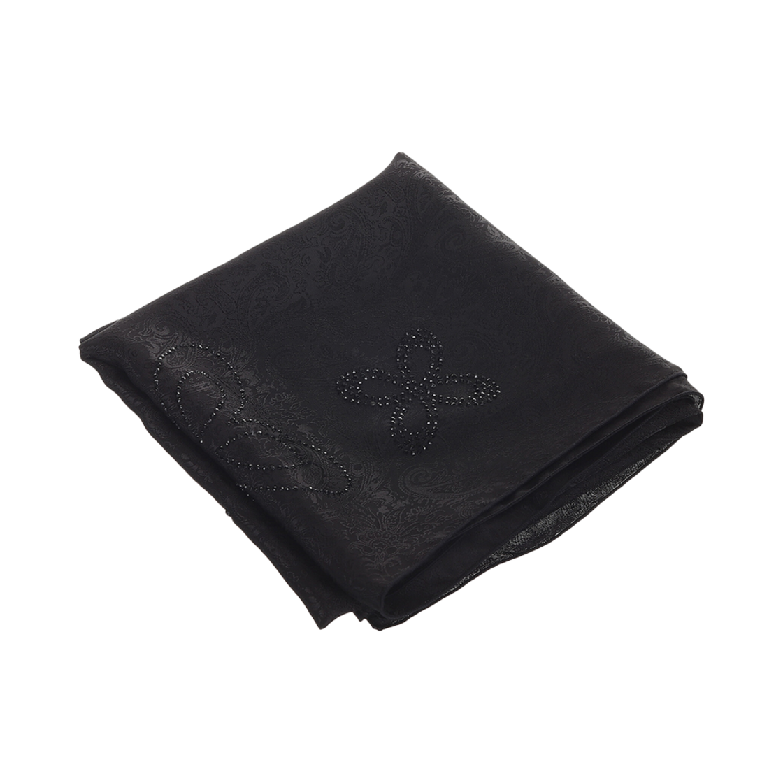 써저리 페이즐리 아이스 클로버 스카프 블랙(Surgery Paisley Ice Clover Scarf Black)