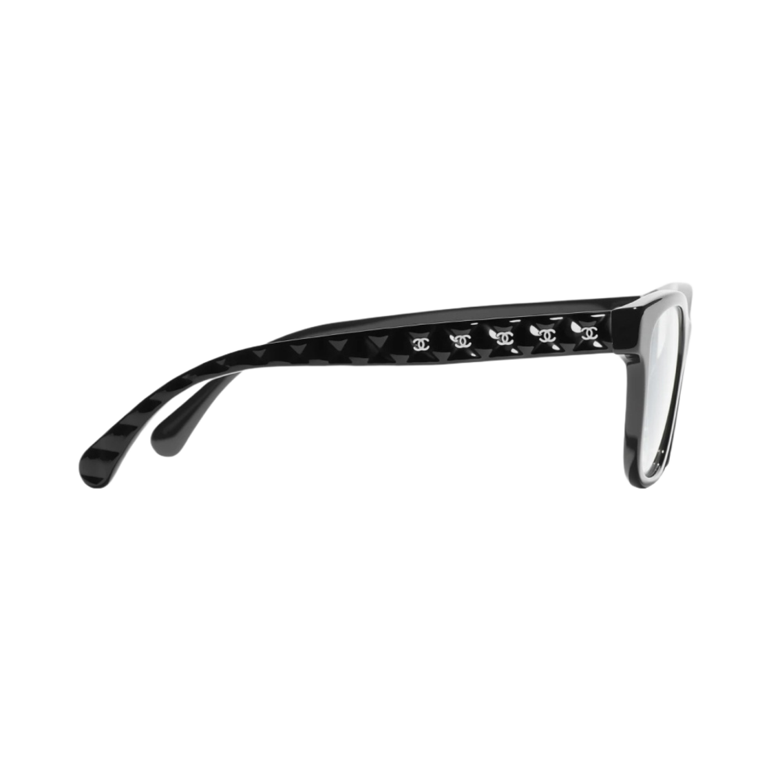 샤넬 스퀘어 프레임 아세테이트 & 블랙 화이트(Chanel Square Eyeglasses Acetate & Black White) - 3