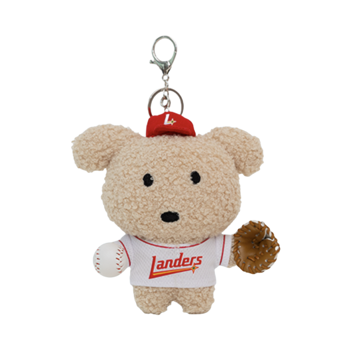 SSG 랜더스 x 깜자 캐릭터 봉제 인형 키링 베이지(SSG Landers x Ggamja Character Plush Doll Keyrings Beige)