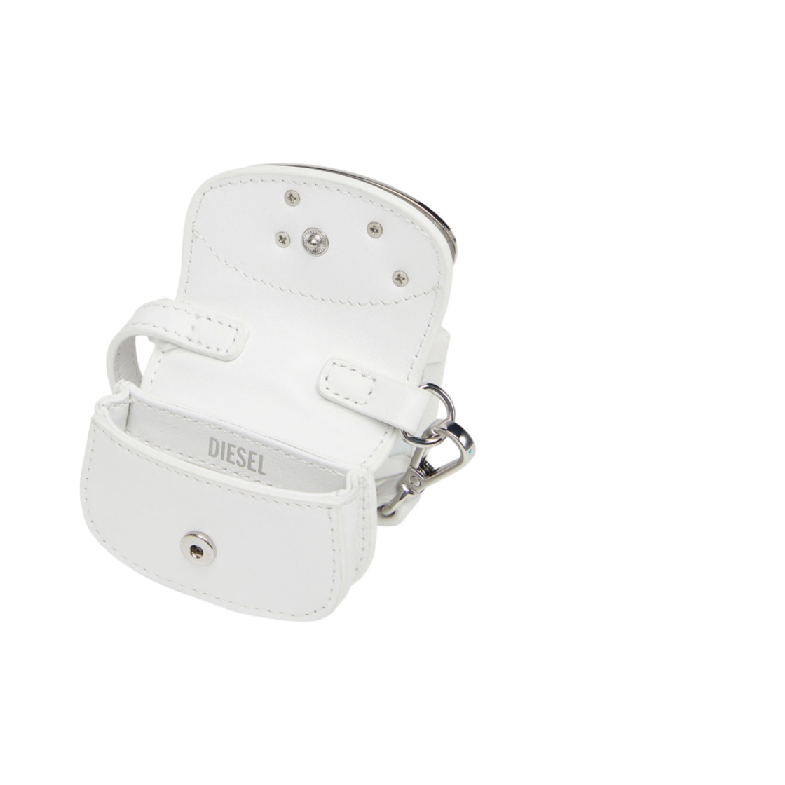 디젤 1DR 마이크로 레더 백 참 화이트(Diesel 1DR Micro Leather Bag Charm White) - 4