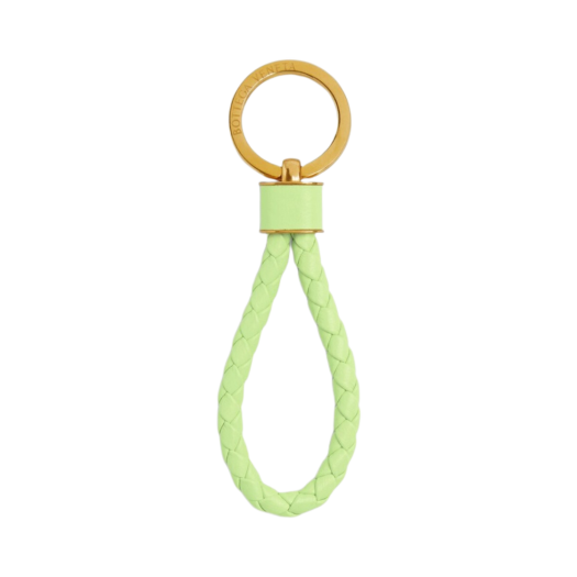 Bottega Veneta Intreccio Keyring Fennel