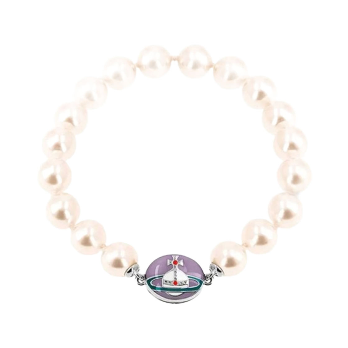 61030065-02P505 Vivienne Westwood Loelia Bracelet Silver Purple