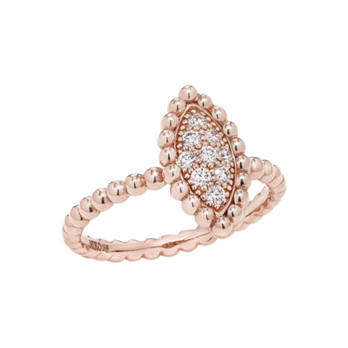 미꼬 우먼 베스티 마퀴즈 다이아몬드 링 핑크 골드(Miko Women Vasty Marquise Diamond Ring Pink Gold) - 1