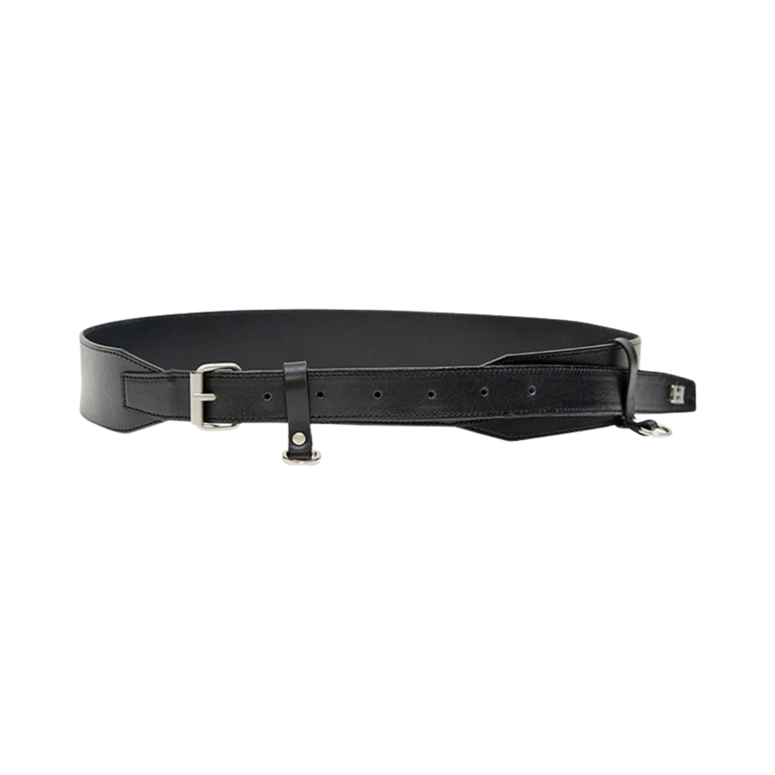 알렌느 레이어드 레더 벨트 블랙(Haleine Layered Leather Belt Black) - 1