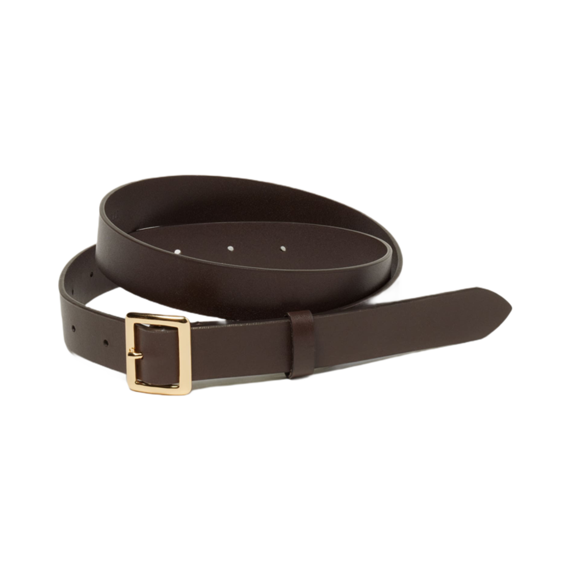A25SB05RP-M Auralee Square Buckle Belt Brown