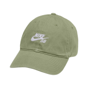 Nike SB Club Unstructured Skate Cap Oil Green White