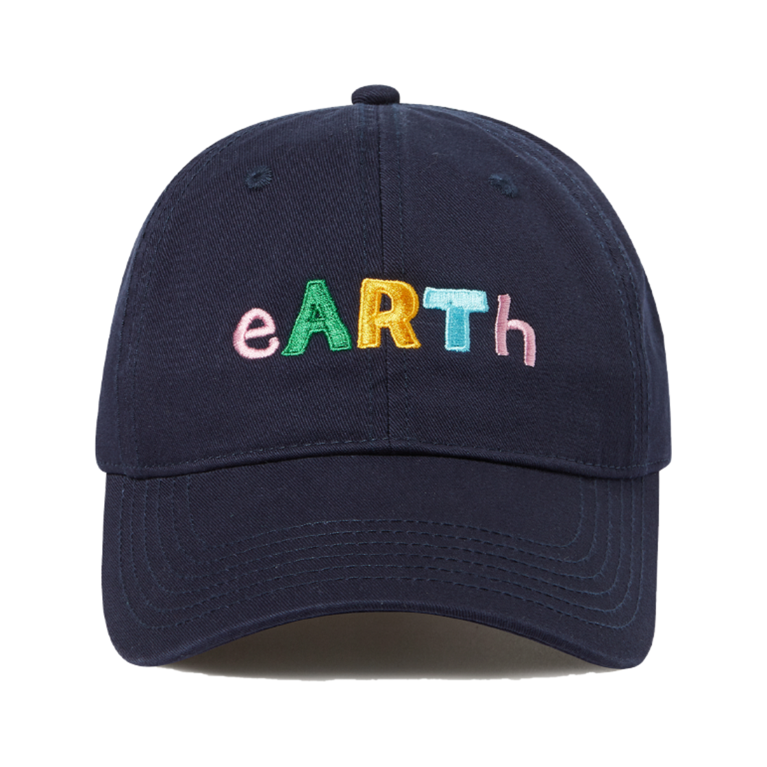 NV25SUCA01NV N ARCHIVE Hand Made Logo Detail Washing Cotton Cap Navy