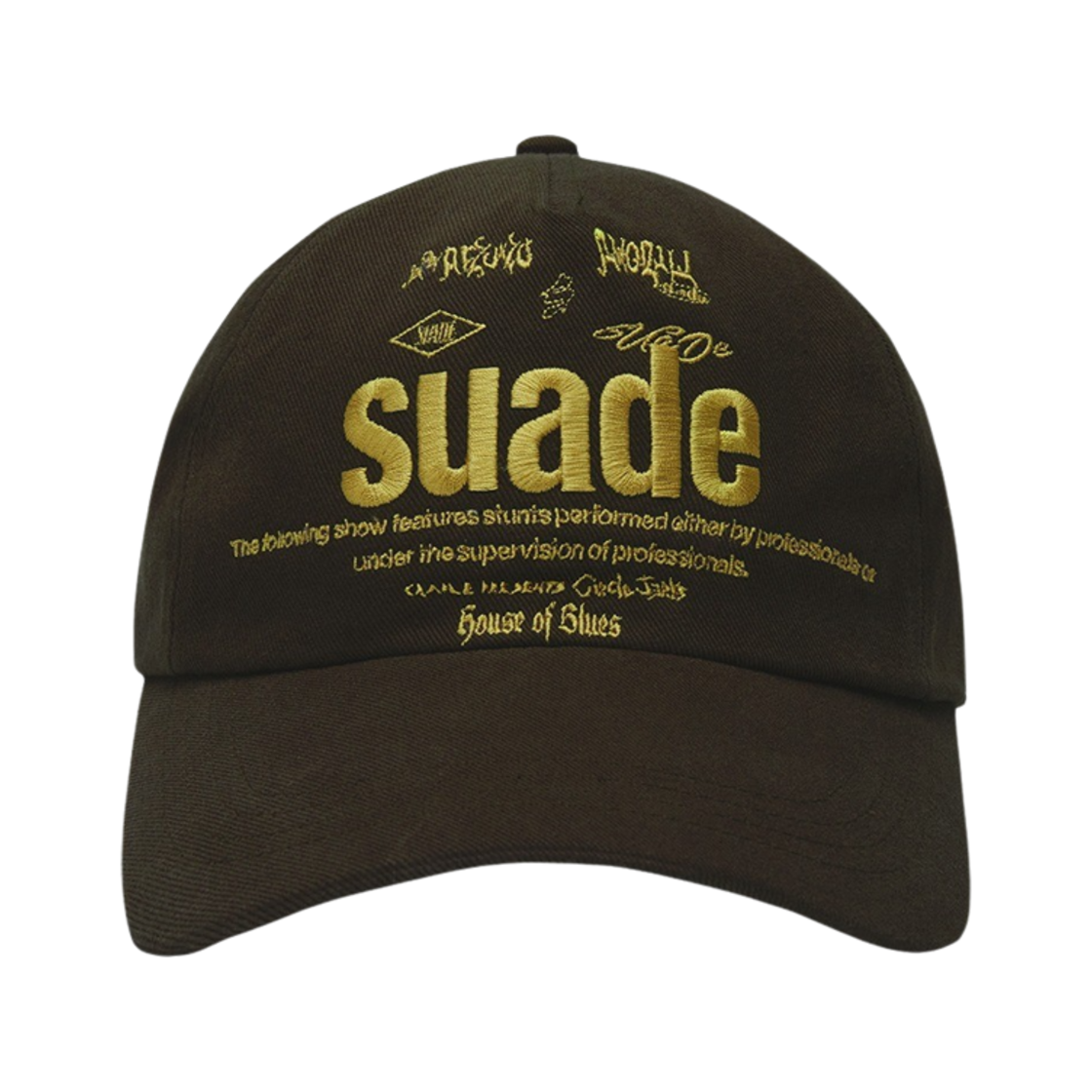 스웨이드 믹스드 로고 볼캡 브라운(Suade Mixed Logo Ball Cap Brown)